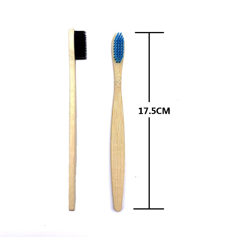 Escova de Dente de Bambu Ecológica 10 Unidades Adulto e Infantil Frete Grátis