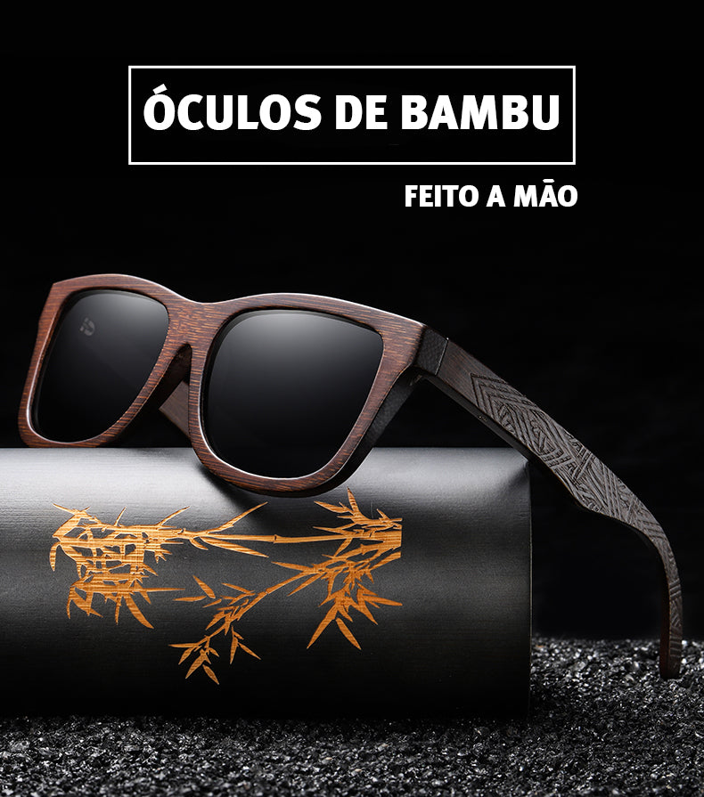 Óculos de Bambu Máxima Proteção lente polarizada UV400 – TERRA DOCE LAR