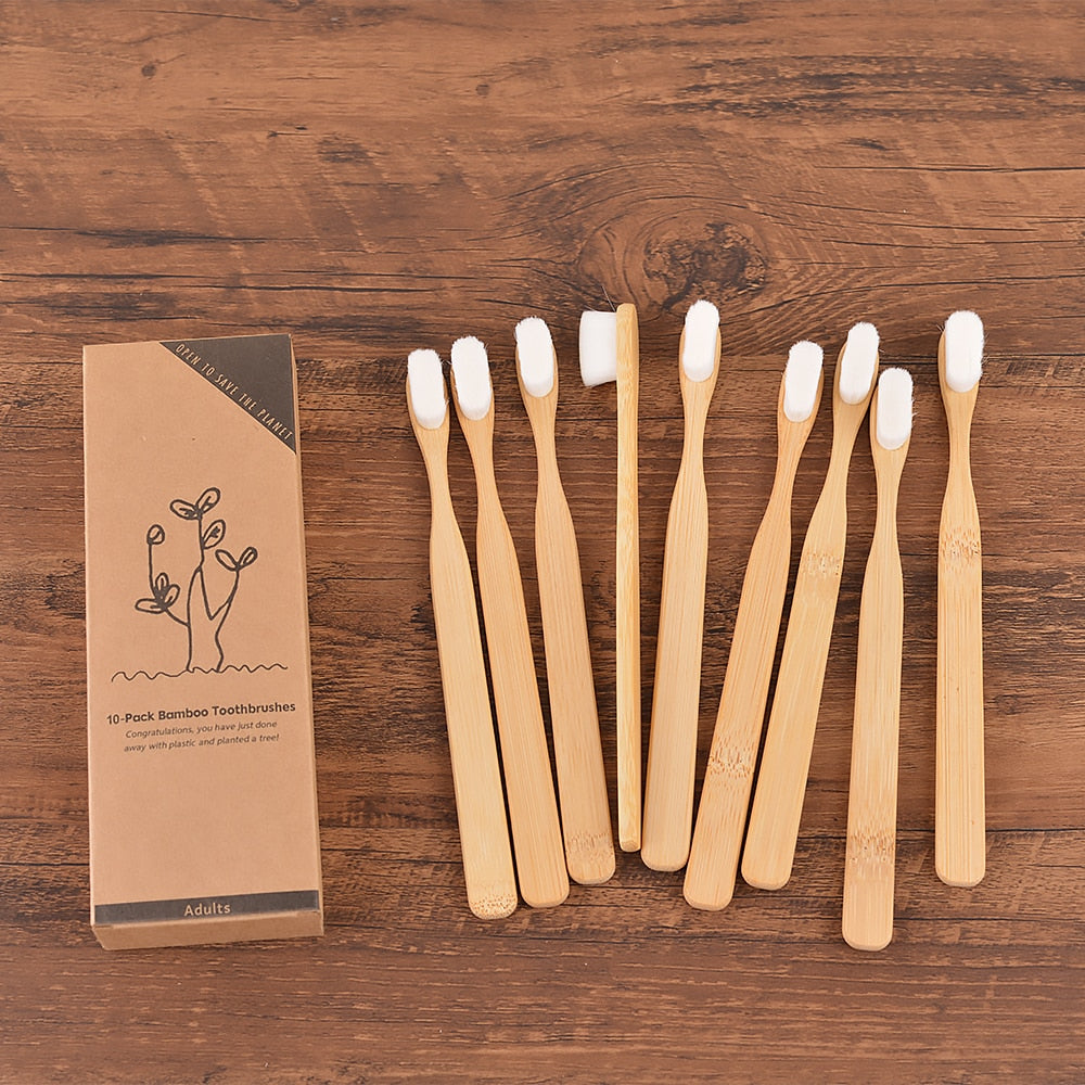 Escova de Dentes de Bambu Nano Personalizada