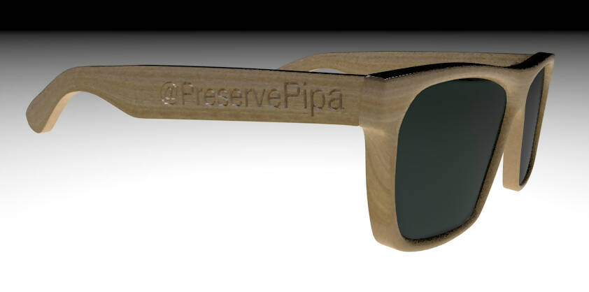 Óculos de Bambu Personalizado